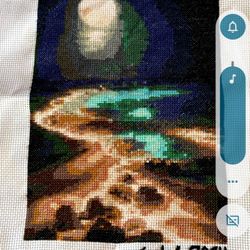 Full Moon Cross Stitch 🌝 