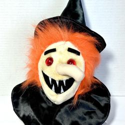 Vintage Deluxe Playthings Halloween Witch Animated Stuffed Plush