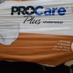 2 PACKS PROCARE ADULTS DIAPERS