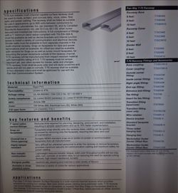 Panduit Panway t-70 surface raceway system t70biw8 8 feet long 6 pieces per box total 48ft brand new