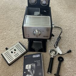 De'Longhi A-3220-RMB Espresso Cappuccino Maker Manual Frother,