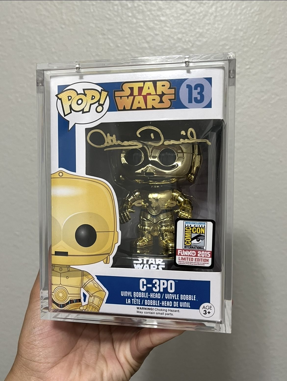 C-3PO Autographed Funko Pop