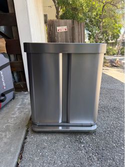 simplehuman 2 side trashcan