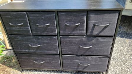 Wlive Fabric and drawer storage cabinet