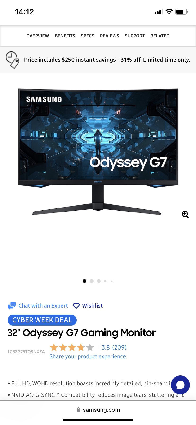 32 In Gaming Monitor 240hz