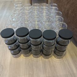Plastic Clear Jars