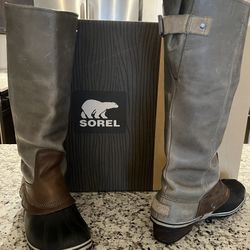 Sorel Slim back Riding/Snow/Mud Shale Boot 