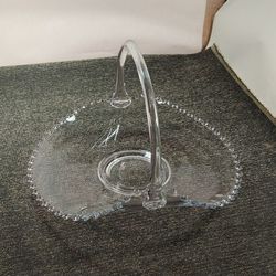 Imperial Glass Candlewick Large Basket 12 Inch