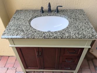 Bathroom cabinet& basin