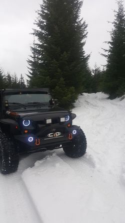 Jeep Wrangler multicolor led headlights
