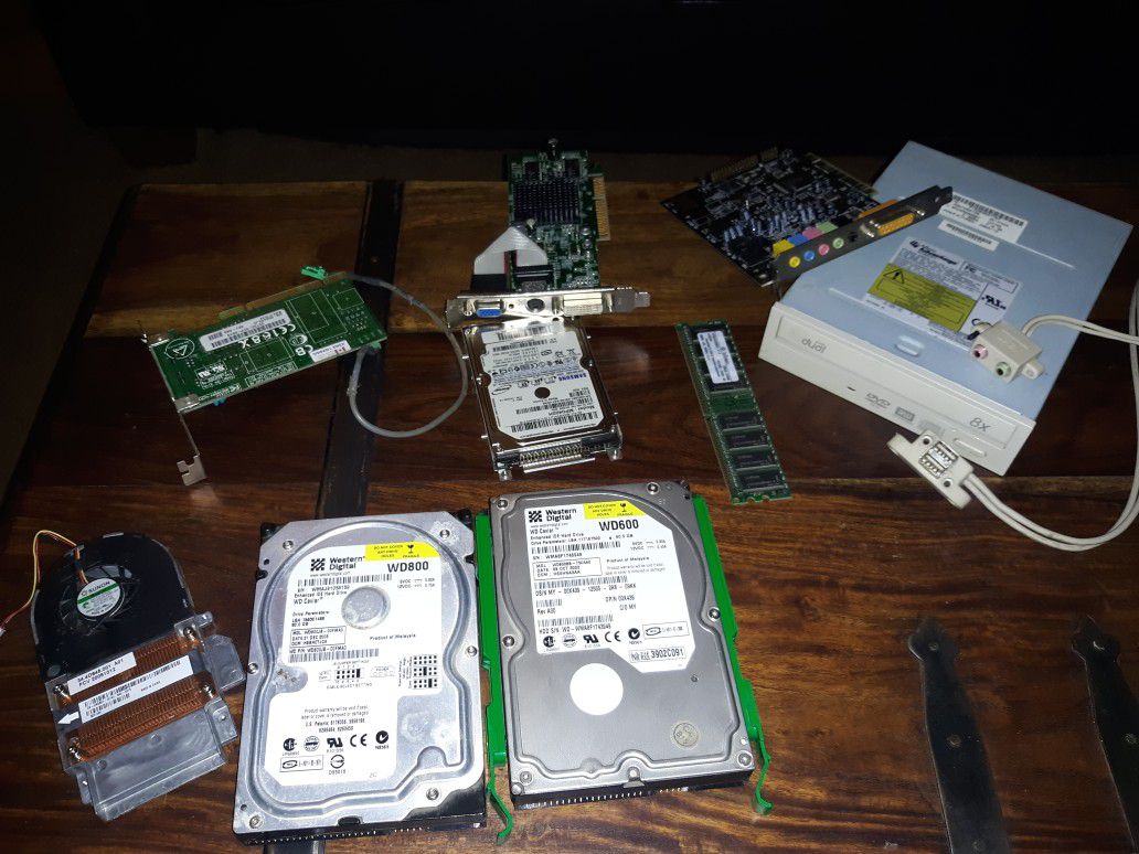 Computer tower hard drives and laptop hard drive and parts