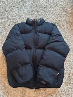Nike Reversible Black and Grey Puffer Jacket