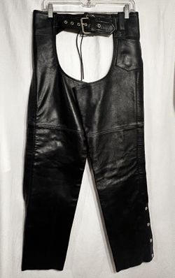 WOMENS SIZE XS BLACK LEATHER CHAPS 47th Ave. and Dobbins in Laveen