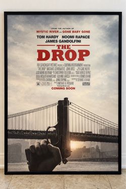 THE DROP Original 2014 Movie Poster – Framed 27x40 – Tom Hardy / Gandolfini