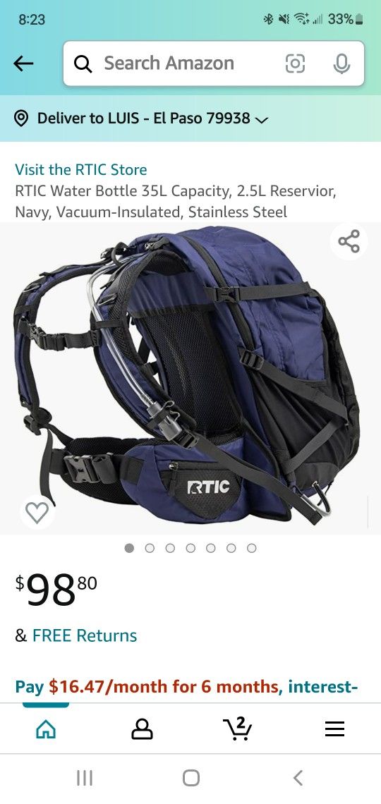   HYDRATION  Backpack. 
