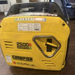 Champions 2500 Generator, A Really Good Condition. Turns On Fast.
