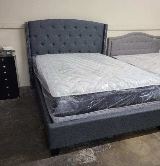Queen Bed Frame With Mattress