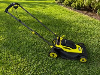 RYOBI 18V 13 in. Cordless Battery Walk Behind Push Lawn Mower (Tool Only) Charger and Battery Not included. Works great! Retails $199.99