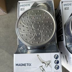 Brand New Moen Magnetix Dual Shower Head (6-Spray, Brushed Nickel)