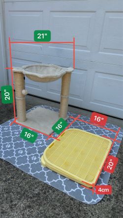 90% new complete cat supplies set