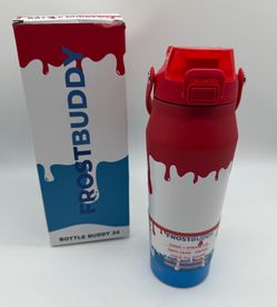 NEW Frost Buddy Bottle Buddy 24oz Rocket Pop Insulated Water Bottle