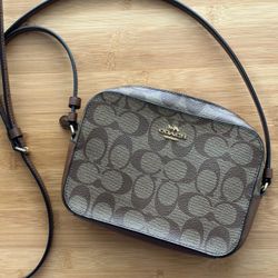Coach Signature Canvas Mini Camera Bag