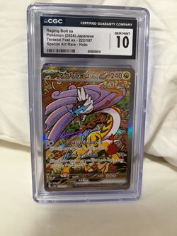 Raging Bolt Ex CGC 10 Japanese