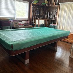 8tt Fisher Pool Table. Well Maintained 