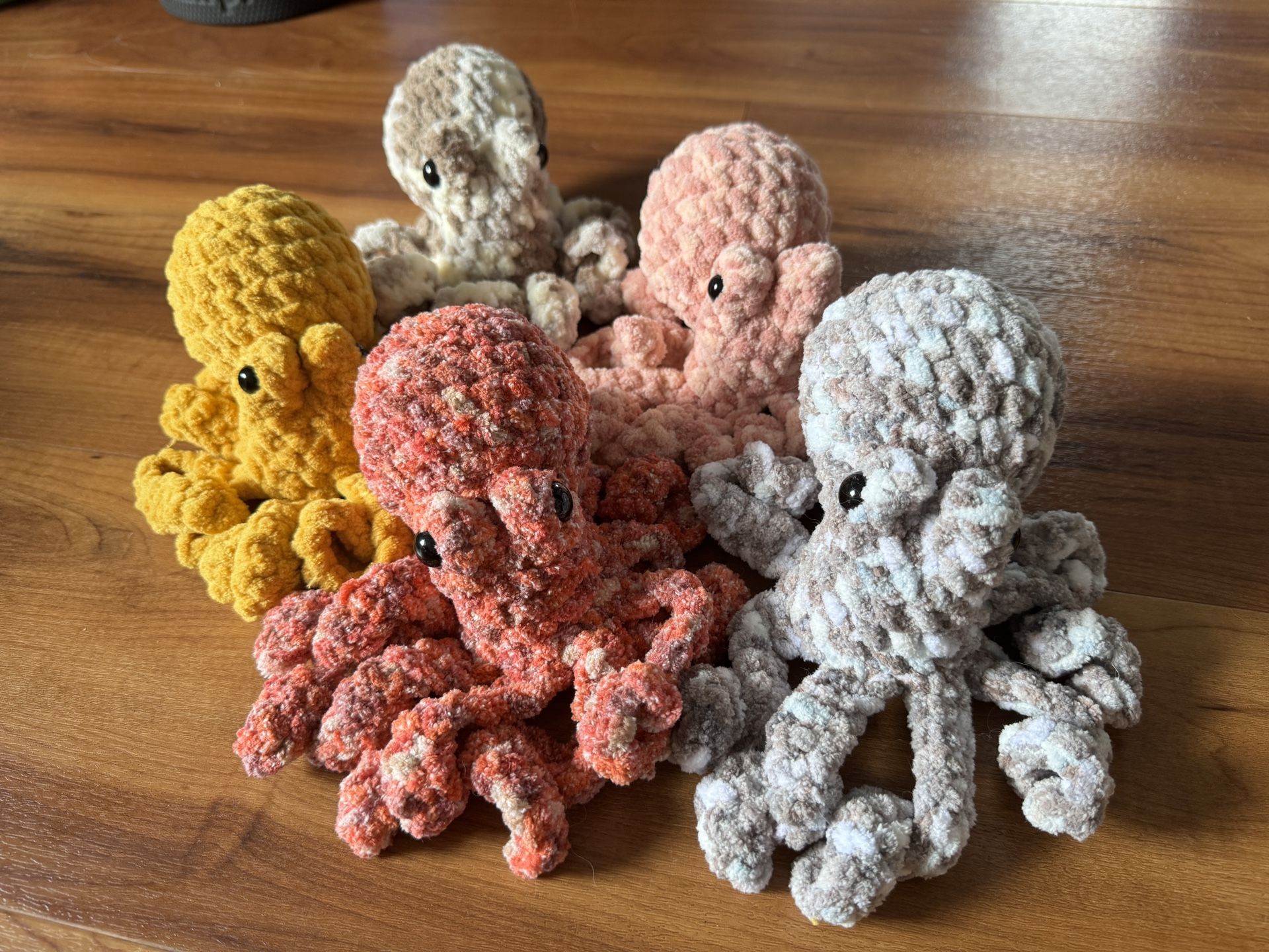 Crochet Octopus, Tako, He’e, Handmade, Custom Colors Available