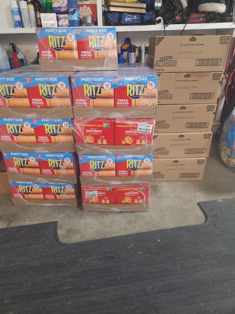 6 Boxes RITZ Crackers Fresh Stacks Original Party Size 16 Count 23.7