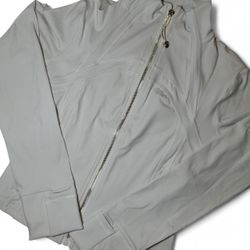 Lululemon Light Ivory Define Cropped Jacket 
