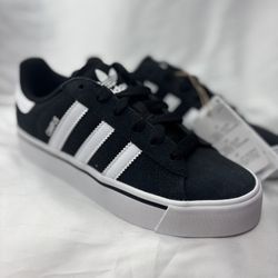 Campus Vulc J Black And White Adidas