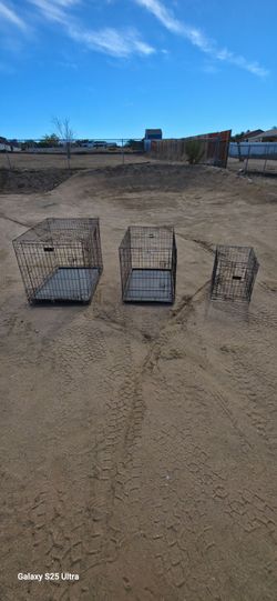 Double Door Steel Crates Collapsible and Foldable Wire Dog Kennel