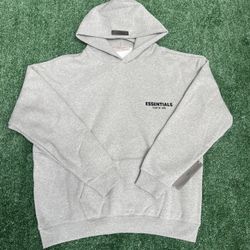 Dark Oat Meal Essentials Hoodie 