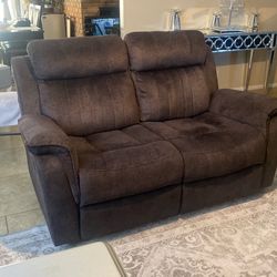 Dark grey 3 piece couches