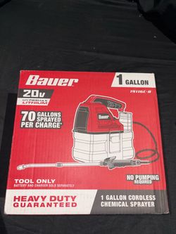 Bauer 20V 1 Gallon Cordless Chemical Sprayer