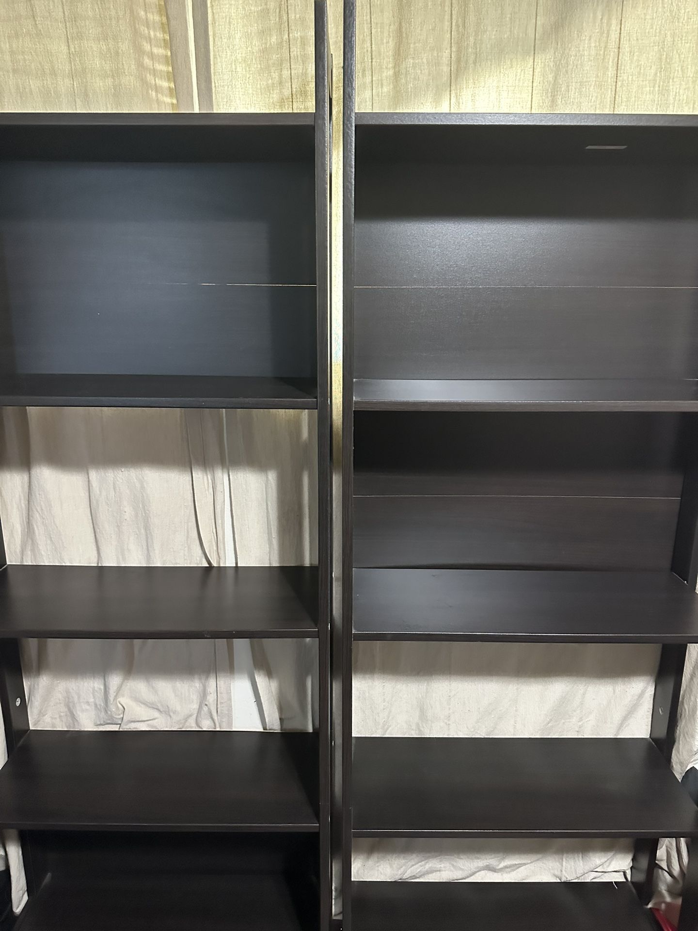 Black shelves
