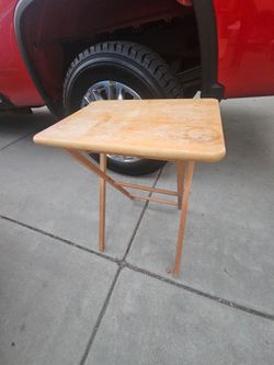 Fold Up Solid Wood tv table