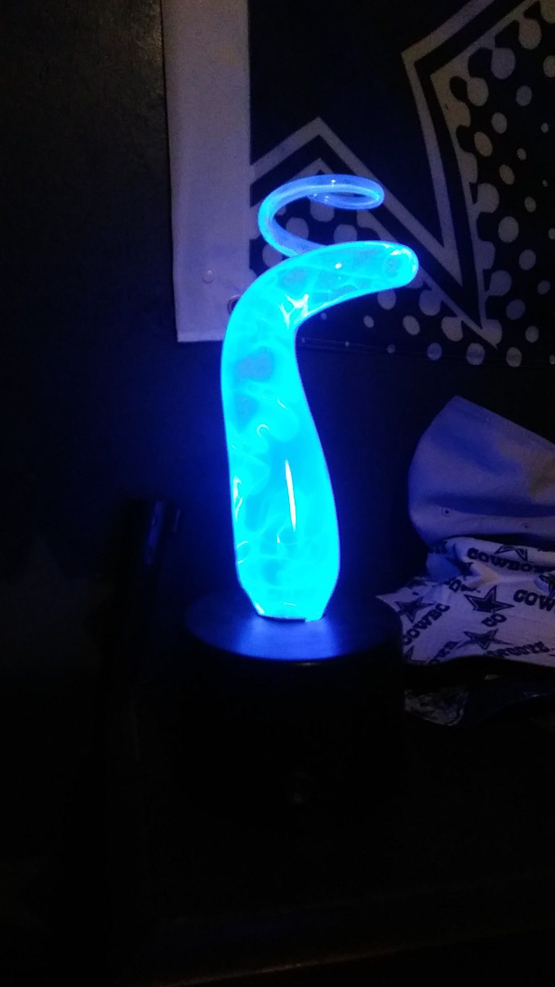 Blue Electric lamp