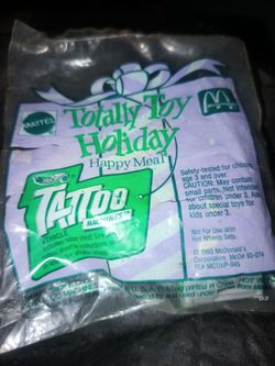 Brand new t a t t o o machines car from McDonald's 1993