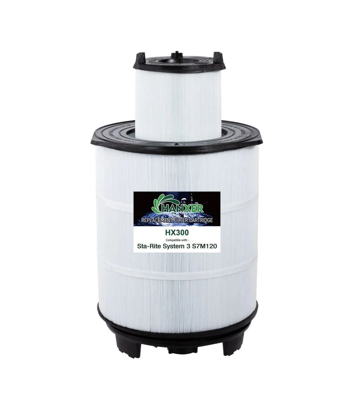 New The Hanxer HX300 New Pool Filter Cartridge Set is designed for use in Sta-Rite System 3 S7M120 pools with a capacity of 300 square feet. These fi