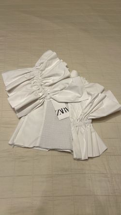 Zara Women’s White Poplin Top