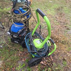 2 Pressue Washers One Gas One Electric
