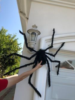Large Spider Halloween Decoration, Realistic Giant Spider Prop for Indoor/Outdoor Party Yard Lawn Decor