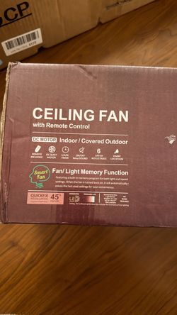 Ceiling Fan with Remote Control