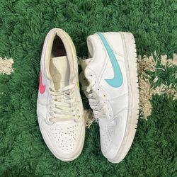 Nike Air Jordan 1 Low Multi Color Size 10.5 Mens