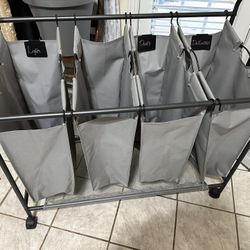 Laundry Rack With Sorting Baskets