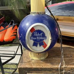 Pabst Blue Ribbon Bar Hanging Light. 
