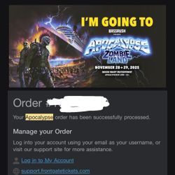 2 Day Apocalypse GA ticket 