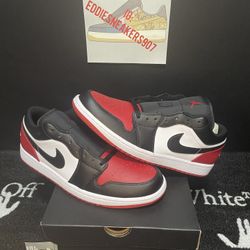 Air Jordan 1 Low “Bred 2.0” Men’s Size 11